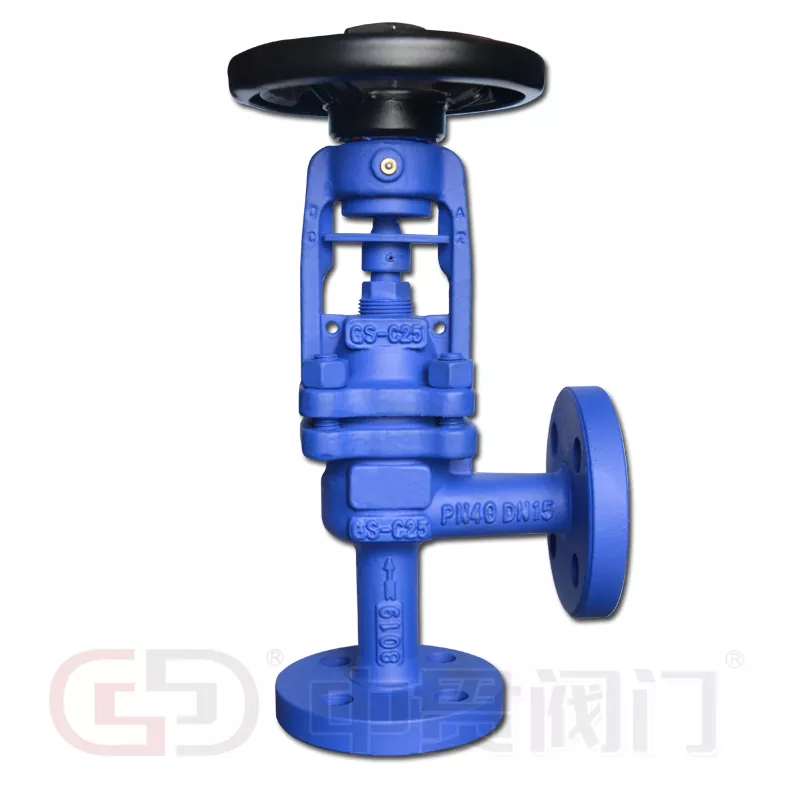 DIN Pamantayang uri ng anggulo Ang mga bellows na tinatakan ng Globe Valve