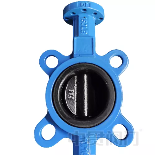 Halar coated disc butterfly valve