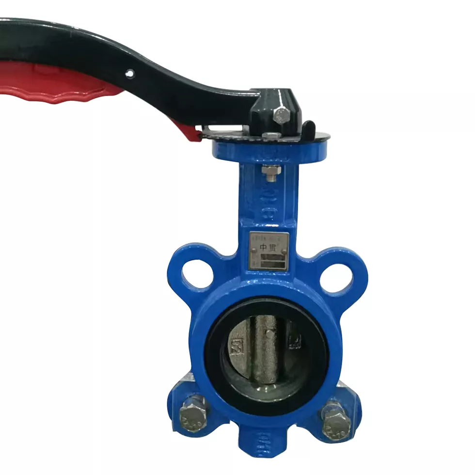 Manu -manong aluminyo aluminyo hawakan butterfly valve
